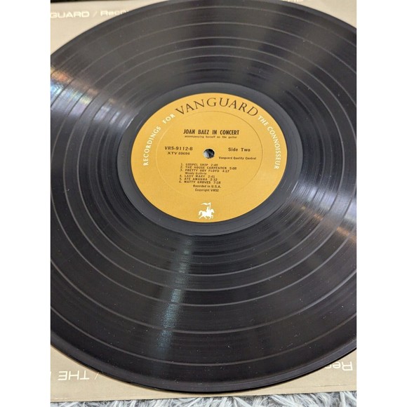 Joan Baez - In Concert 1962 Vinyl Record‎ LP Vanguard VRS-9112 Folk VG Very Good - Picture 5 of 12